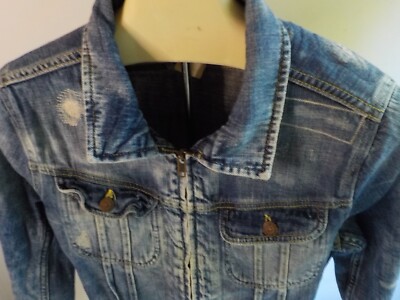 ジャケット・アウター DENIM&SUPPLY RALPH LAUREN DENIM & SUPPLY Ralph Lauren Distressed Zip Front Denim Jacket-Blue