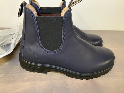 Blundstone Navy Men\'s Boots Midnight Navy Suede Leather Chelsea Boots, Men main image 4