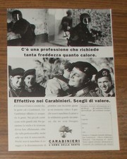 Seltene Werbung CARABINIERI L'Arma Della Gente Italien 1993