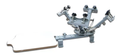 TECHTONGDA 4 Color 1 Station Screen Printing Press Screen Printer Table Printing Equipment