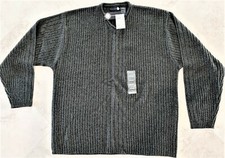  New W/Tags Men's V-Neck Sweater-Size Extra Large-Grey/Green Orig. 44.00 