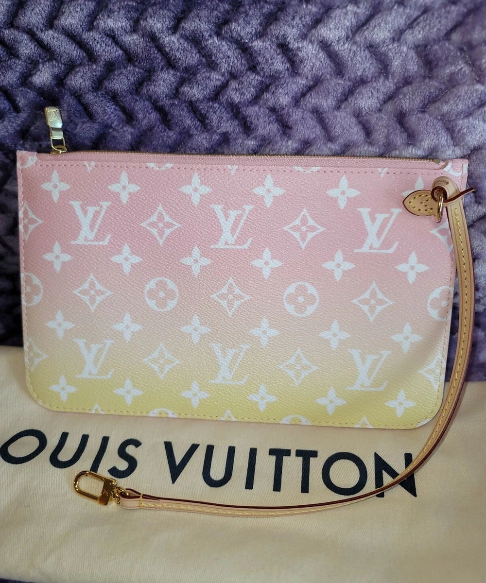 Louis Vuitton By The Pool Pouch Pochette Pink from Neverfull MM, Wristlet  Strap