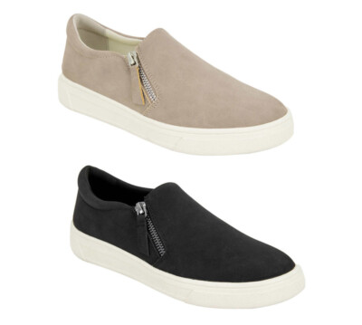 WOMENS Kensie Ladie's SNEAKERS. Faux Suede Side Zipper -US Sizes 7.5-10 WITH BOX