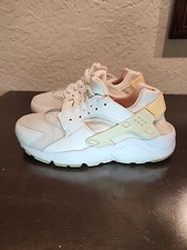Nike Huarache Run White Crimson Tint 654280-110 GS 5.5Y