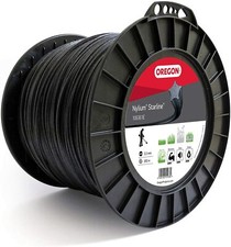 OREGON NYLIUM STARLINE 3.3mm x 200 metres strimmer brushcutter line 106361E NEW 0.37 per metre
