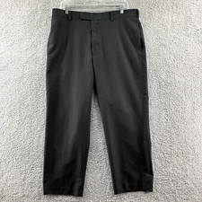 Dress Pants Perry Ellis Gray Flat Front Classic Fit Men's Size 36 x 30 