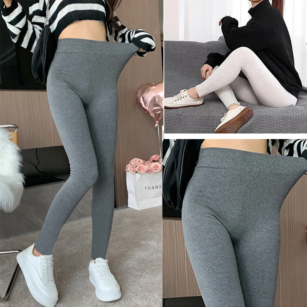 External Penetration High Waist Pants Cotton Tight pants Women