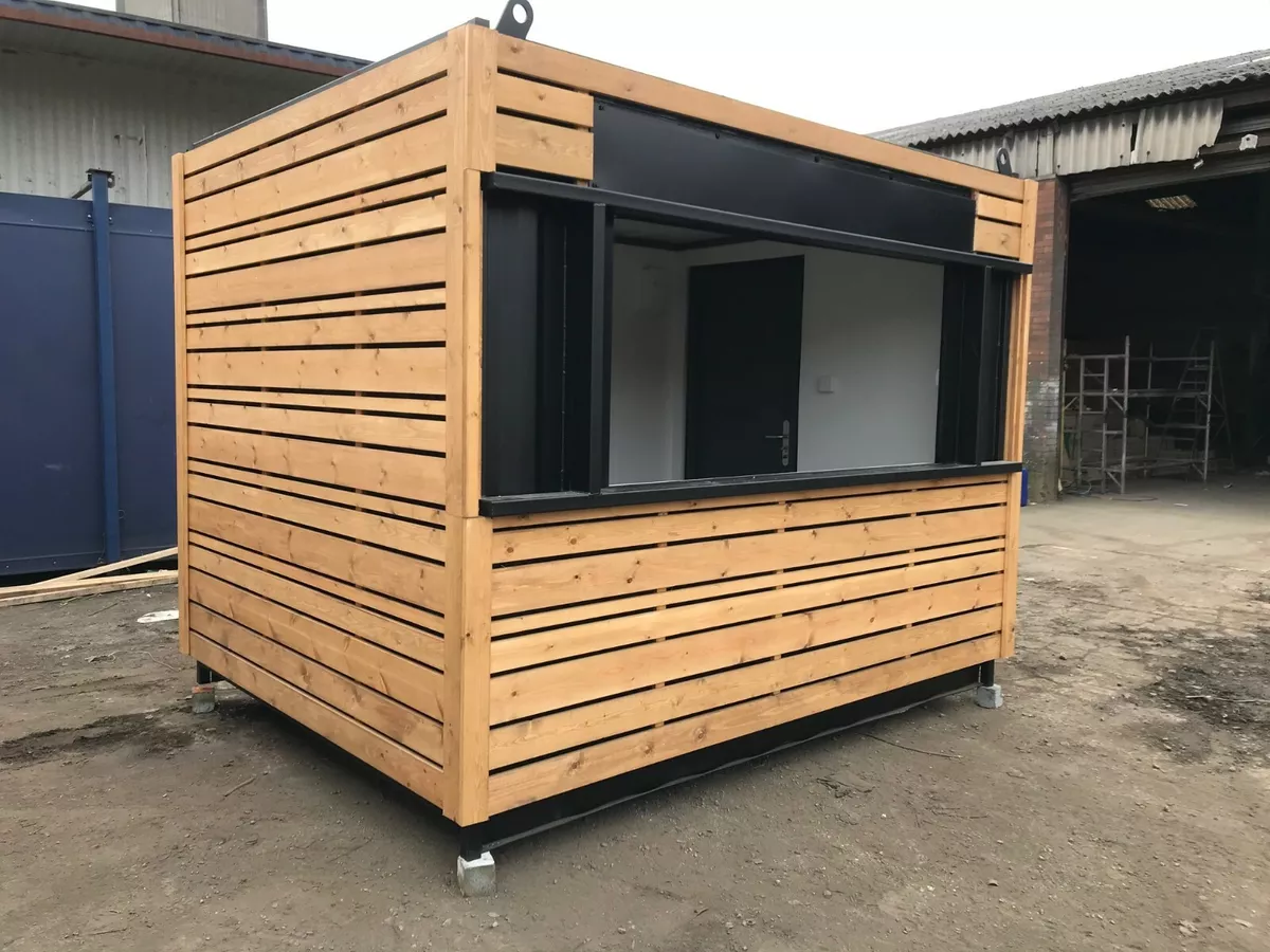 10ft x 8ft Cladded Food Drink Outlet shipping container Manchester