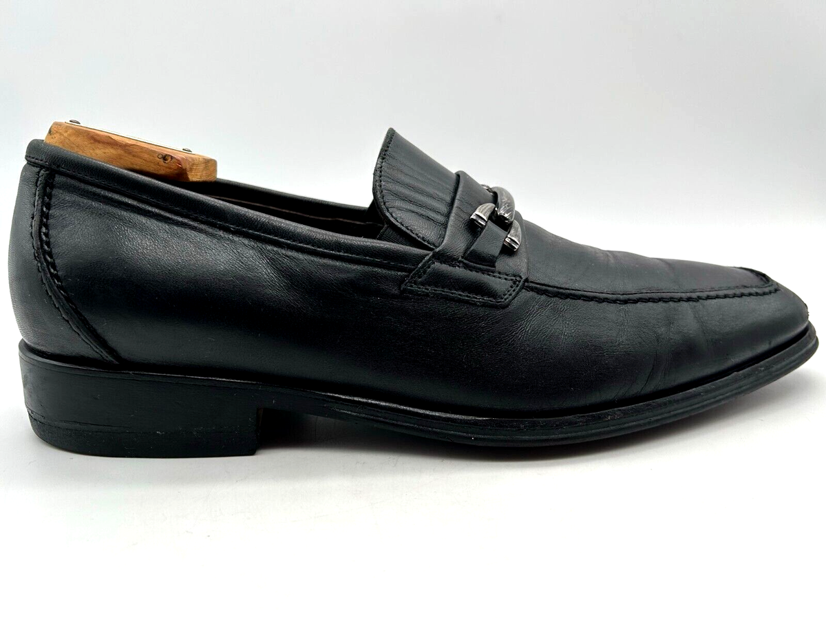 BRUNO MAGLI Renegade Black Leather Loafer 9.5 Wide Bruno Magli Mens Renegade Slip on Loafers Shoes Black  main image 3