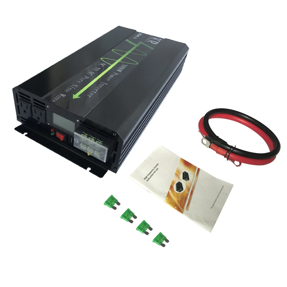3000W Pure Sine Wave Power Inverter DC 48V to AC 120V with LCD Display US Stock - Image 4 of 4
