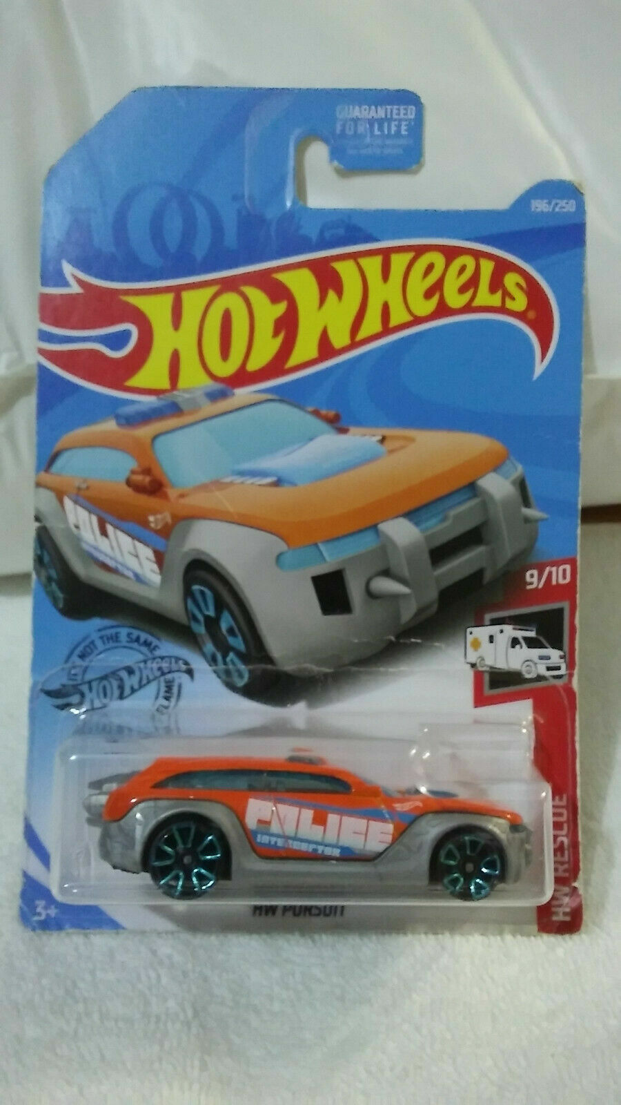 Hot Wheels HW PURSUIT Police (2019) Orange/Silver