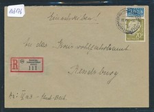 108176) Carta Reco 1954, RZ 24b Hanerau-Hademarschen (Holst) con correspondiente K2