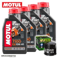 Suzuki VZ 800 Intruder 2005-2010 Tagliando Olio Motul 7100 4T 10W-40 4 litri ...