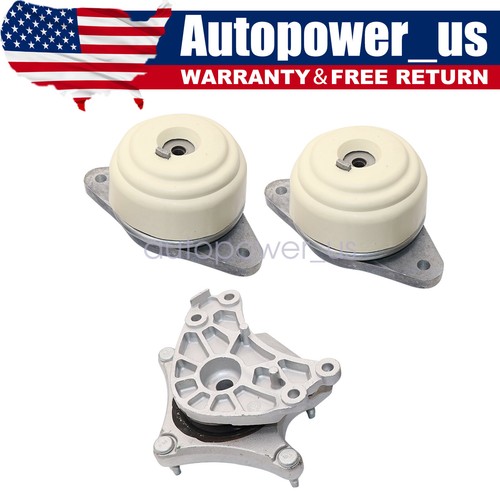 For Mercedes W212 E350 1011 Set of 3 Front Engine Mounts