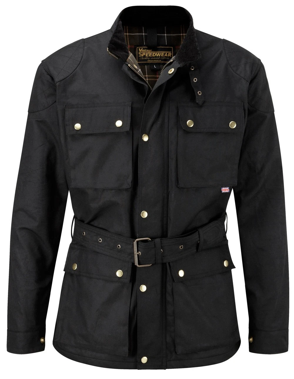 Speedwear Classic Wax Cotton Vintage Style Motorcycle Jacket