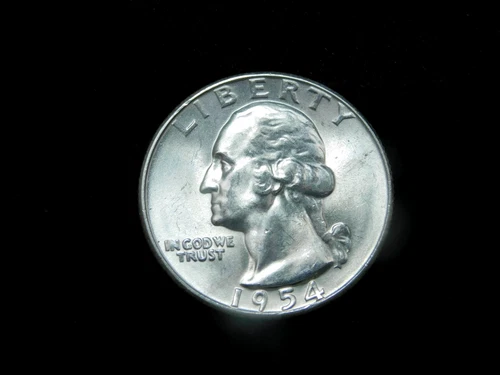 1954-S 25c Washington Silver Quarter - BU