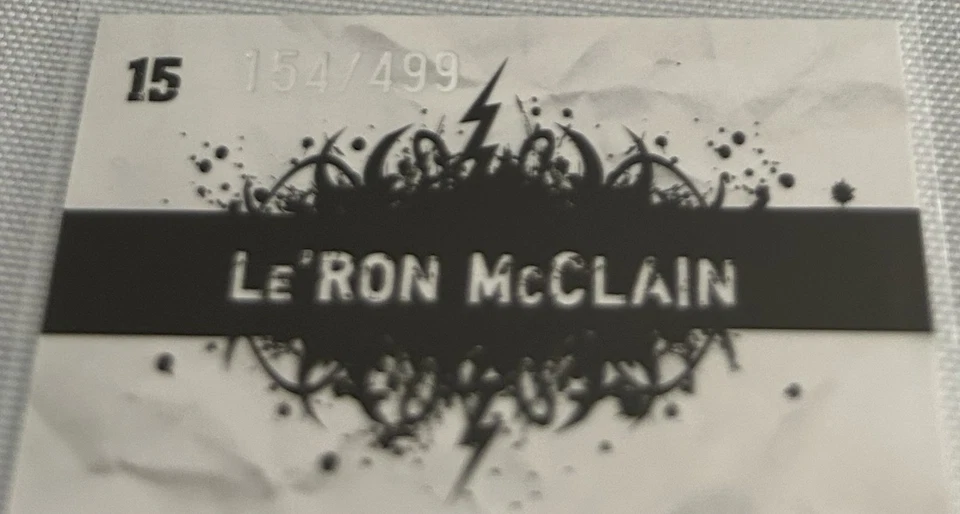 2009 Score Football Le'Ron McClain Baltimore Ravens Young Stars Scorecard #d 499 - Image 4 of 4