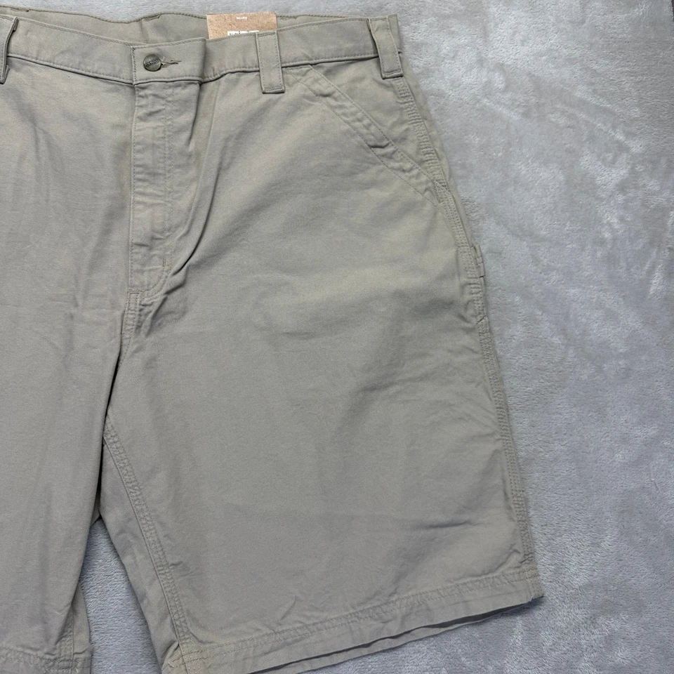 Carhartt Shorts Mens 42 Beige Loose Original Fit Carpenter Workwear 11" Inseam - Image 3 of 4