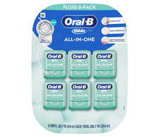 Oral-B Glide All-In-One Dental Floss Mint Flavor 44m 6 Pack