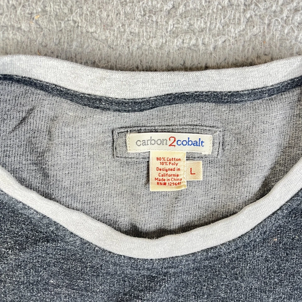 Suéter pulôver com nervuras carbono 2 cobalto grande cinza esverdeado - Imagem 4 de 4