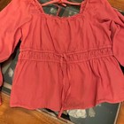 Ava & Viv Coral Top Vintage Look So Cute 1XL