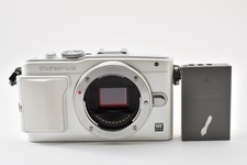  Excellent  OLYMPUS PEN Lite E-PL6 16MP White Shutter count 4,891 w/ Battery