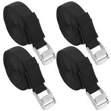 Set Of 4 Lashing Straps Cargo Luggage Tie Down Cam Buckle Roof Rack 1in X 15ft