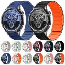 For Huawei Watch 4 5 Pro GT4 3 2/2e/GT 3 Pro 46mm Magnetic Silicone Band Strap