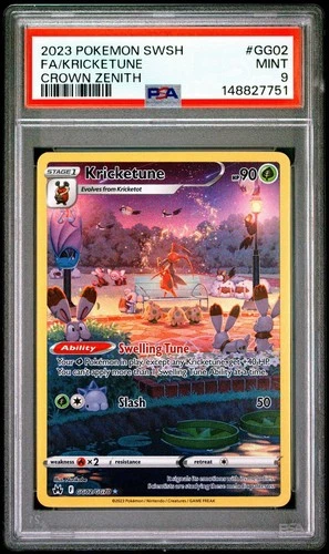 2023 Pokemon SWSH Crown Zenith #GG02/GG70 Kricketune PSA 9 MINT
