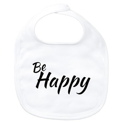 Baby Lätzchen Be Happy Schriftzug Geschenkidee Be Happy Geschenk Präsent Mitbrin