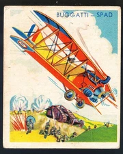1933-34 National Chicle Sky Birds #95 BUGGATTI-SPAD, VG - R136  3