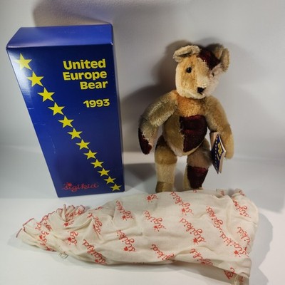 SIGIKID United Europe Bear 0322 of 3000 From 1993 With Tag And Box Exquisite 
