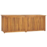Gartentruhe Kissenbox Kissentruhe Auflagenbox 150X50X53 Cm Massivholz Teak Kisse