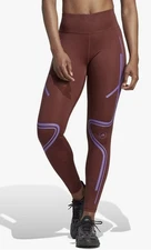 Adidas by Stella McCartney TruePace Running Leggings Chocolate Brown Size XS NWT