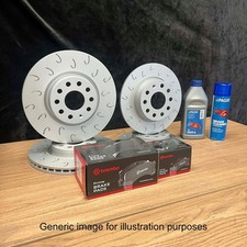 C J Hook Front & Rear Brake Discs Brembo Pads for BMW 2 Series F23 228 i