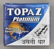 Topaz Platinum Mens Shaving Razor Blades Super Quality 50 count BLADES