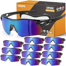 12 Pack Safety Glasses for Men, ANSI Z87.1  UV Protective Eyewear