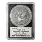 2022-W American Silver Eagle PCGS SP-70 FDOI Emily Damstra Signed