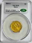 Photo of a 1854-D Liberty Half Eagle from an eBay sale