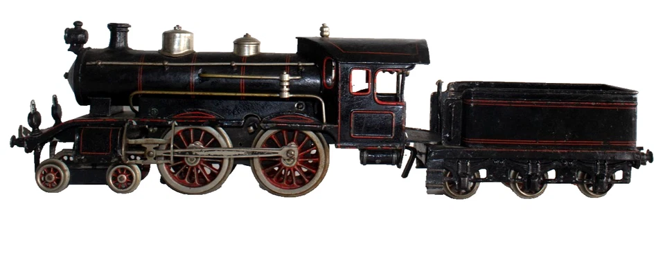 1905-1910 Bing 1-gauge Continental 4-4-0 Clockwork Train Set - Image 3 of 4