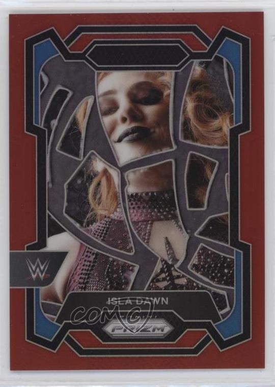 2024 Panini Prizm WWE Red Prizm 121/299 Isla Dawn #194 ux1