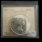 1956 Canada Silver $ - ICCS MS64 - XBI 169 C2