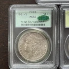1881-S PCGS CAC MS63 OGH MORGAN SILVER DOLLAR OLD GREEN HOLDER