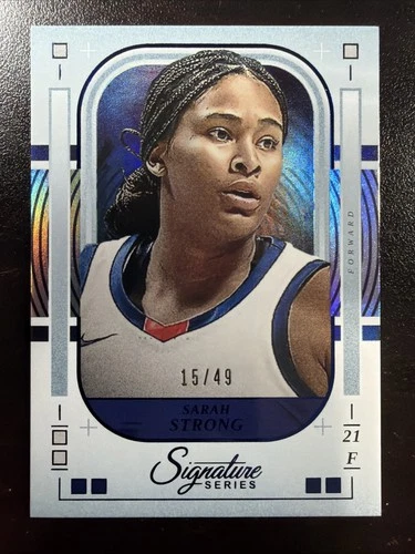 SARAH STRONG 2025-26 PANINI SIGNATURE SERIES BASKETBALL BLUE #66 /49