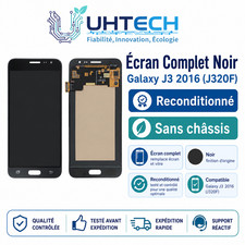 Écran Complet Noir Samsung Galaxy J3 2016 J320F Reconditionné Original + Kit FR