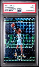 2024 PANINI MOSAIC JAM MASTERS GREEN #12 JA MORANT PSA 9