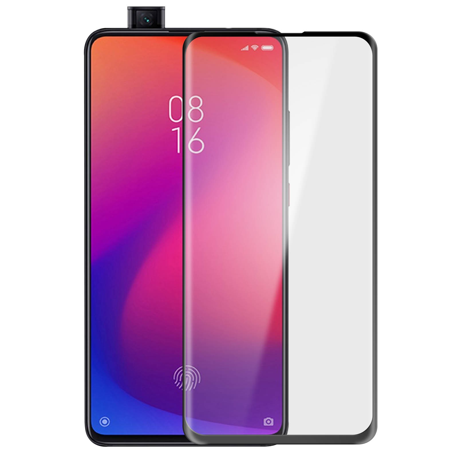 Verre trempé Xiaomi Mi 9T contre bris d'écran film protecteur antichoc bords doux