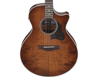 Used Ibanez AE340FMHMHS Grand Auditorium A/E Guitar - Mahogany Sunburst