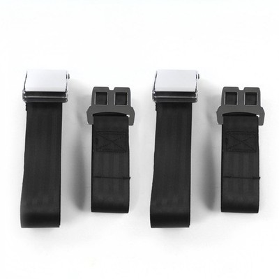 Ford Falcon 1966 - 1970 Airplane 2pt Black Lap Bucket Seat Belt Kit - 2 Belts v8