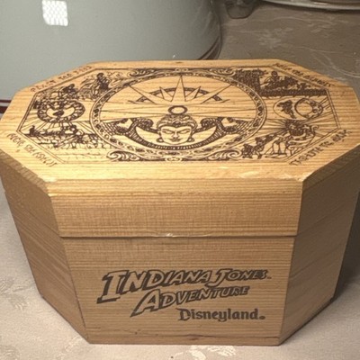 Disneyland Indiana Jones Adventure Wristwatch with Decorative Wooden Box